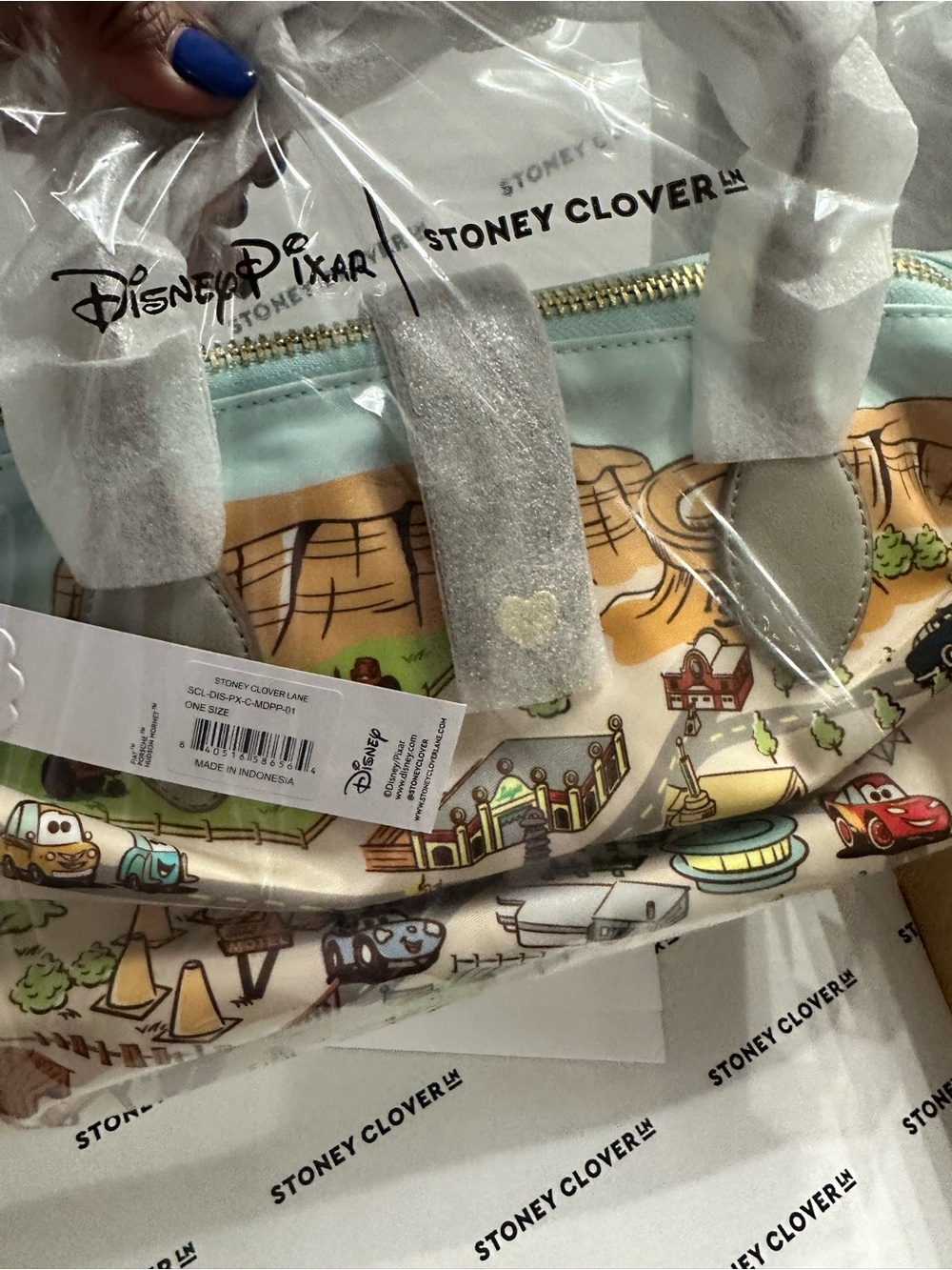 Stoney Clover Lane Radiator Springs Crossbody Satchel Pouchette 03 - Picture 5 of 9